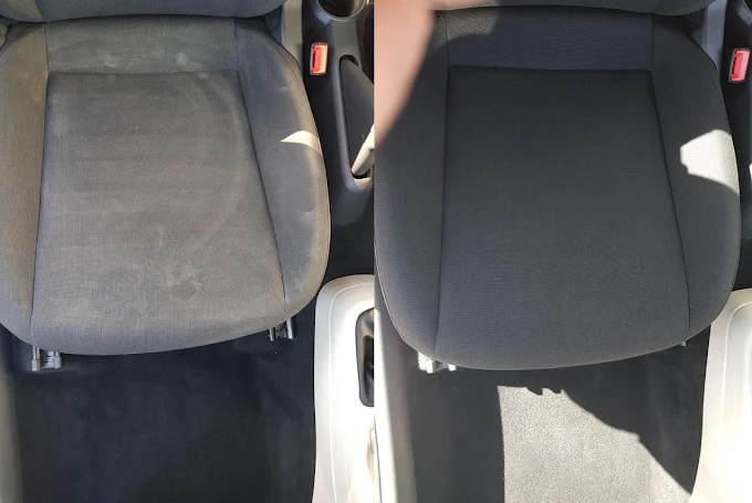 Autosjedalo prije i nakon dubinskog čišćenja